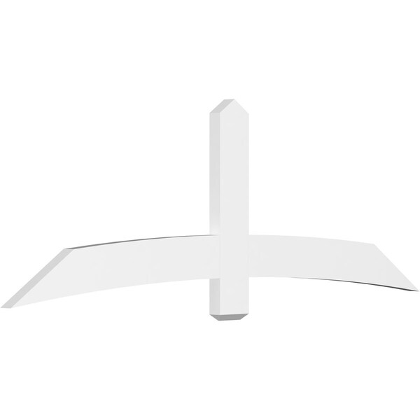 Ekena Millwork Bellingham Architectural Grade PVC Gable Bracket, 84"W x 28"H x 2"D x 6"F, 8/12 Pitch GBP084X28X0206BEL00 - main